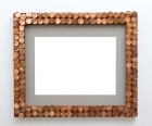 Pennies, red frame resin