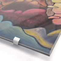 Modern canvas floater picture frame