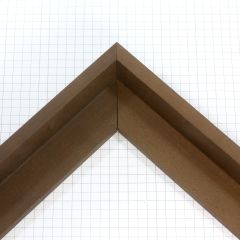 This floater frame features a soft grey wood finish with warm undertones and a natural, visible grain. With a 1 1/16 " depth, it offers a modern floating effect that pairs beautifully with both neutral and colorful artworks for a balanced, contemporary presentation.